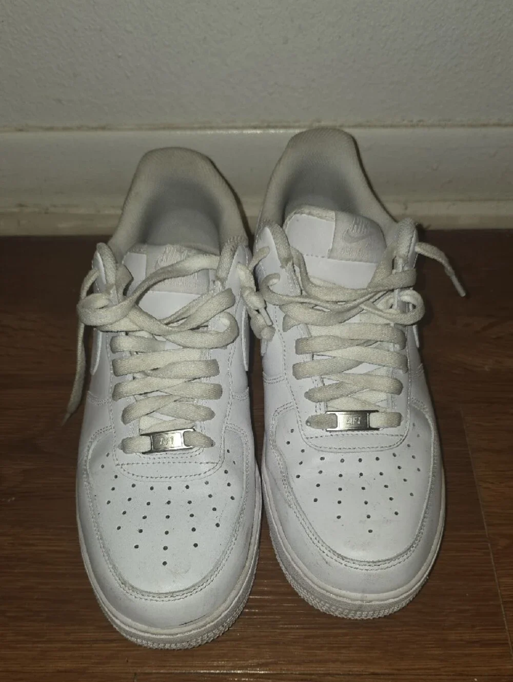 Nike White Low-Top Leather Sneakers